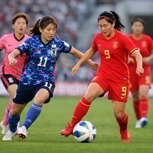 Asian womens football soccer