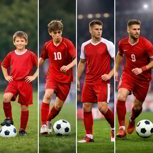 young football players maturing